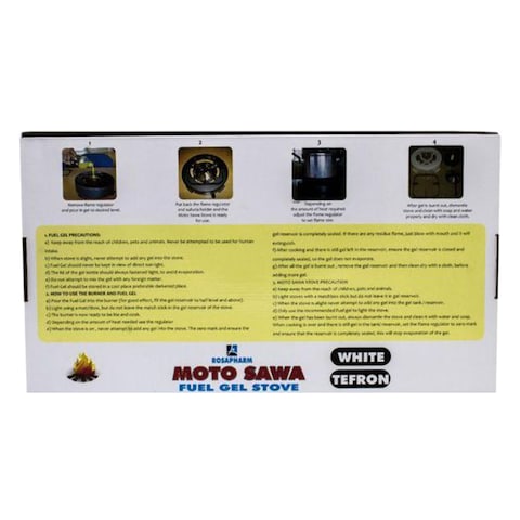 Rosapharm Motosawa Double Burner Gel Stove White