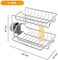 Stainless Steel Kitchen Faucet Sponge Holder, Shower Caddy Soap Dish Sink Organizer for Bathroom or Kitchen