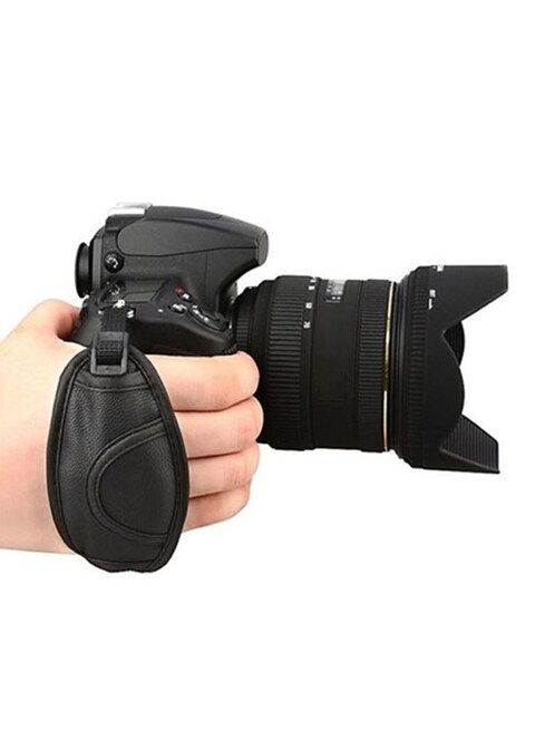 Generic - Hand Wrist Grip Strap For SLR/DSLR Black
