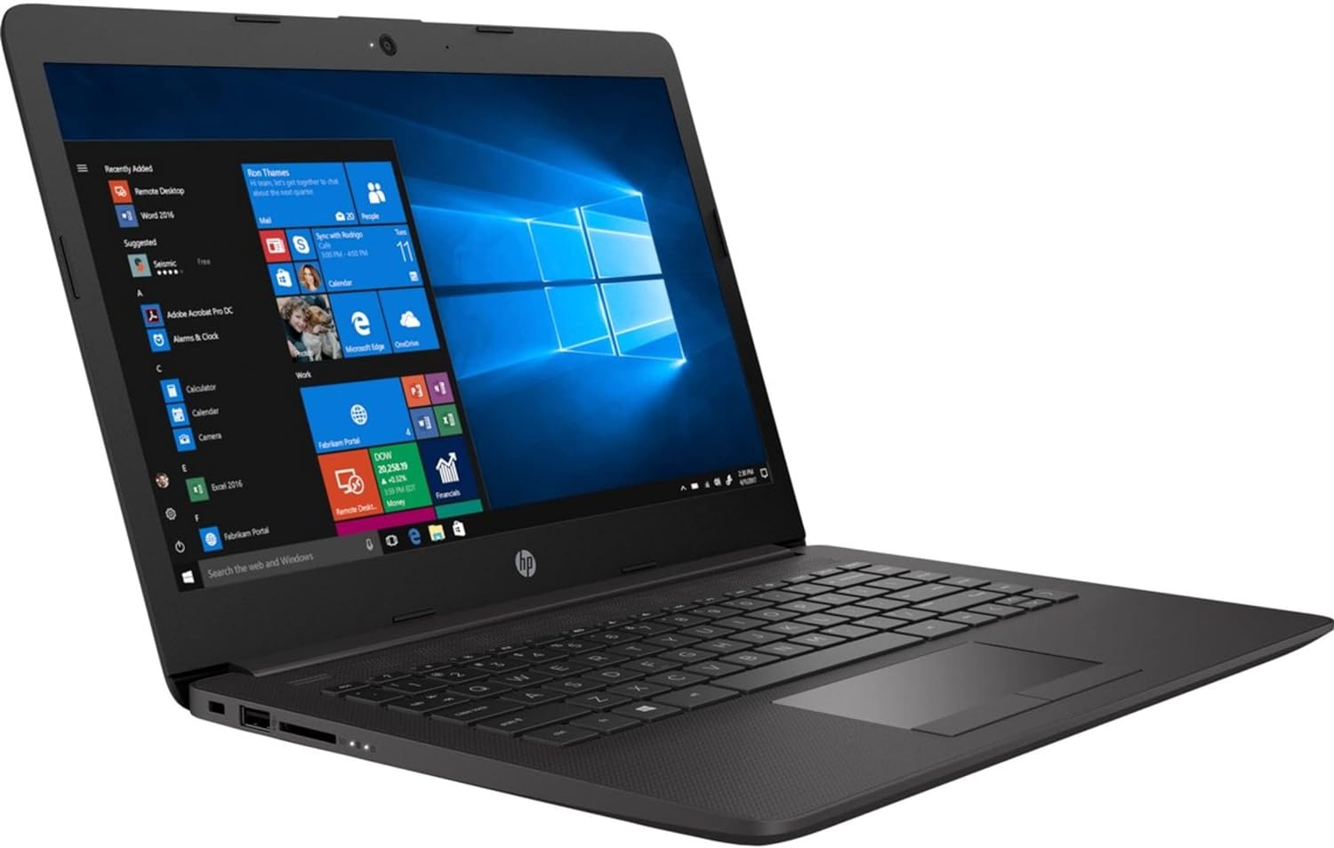 HP Newest 240 G8 Laptop With 14-Inch HD Display, 16GB DDR4 RAM, 1TB SSD, Core, i5-1035G7 Processor, Intel UHD Graphics/Windows10 With Laptop Bag + W/L Mouse + BT Headphone, Jet black