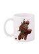 Deadpool Printed Mug White/Red/Black 12ounce