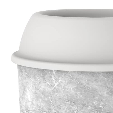 Cosmoplast IFHHDB003 Ceramic Round Dust Bins, Detachable Lid, for Waste Disposal, Office and Home Decor, 20&quot; x 26&quot;, Matte Finish