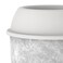Cosmoplast IFHHDB003 Ceramic Round Dust Bins, Detachable Lid, for Waste Disposal, Office and Home Decor, 20" x 26", Matte Finish