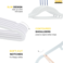 YANEK Non-Slip Velvet Suit Hangers 100 Pack White - Ultra Thin Space Saving 360 Degree Swivel Hook Strong and Durable Clothes Hangers Hold Up-to 10 Lbs, for Coats, Jackets, Pants, Dress Clothes