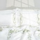 Rou Lane 3 Piece Duvet Cover Set 100% Handmade Cotton with Floral Embroidery Super King Size 240 x 260 cm