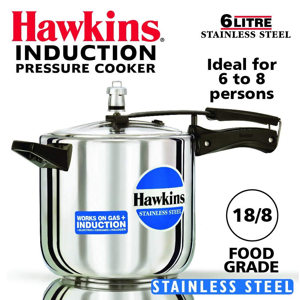 Buy Hawkins Stainless Steel Induction Compatible Base Pressure