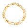 Shining Jewel - Plain Gold Link Bracelet 8-Inch SJ-302201