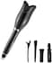 Jjone Curling Iron, Automatic Hair Curler, Ceramic Anti-Burn Hair Curler, Hair-Dressing Easy-Shaped Curler Stick, Household Hair Styling Tools Big Wave Shape (A-Black)