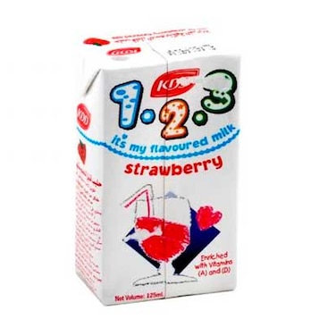 Kdd Uht Strawberry Milk 125ml