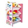 Super Girl Toy Storage with 3Bins -  Multicolour