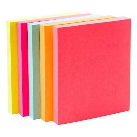 3M Post-it Notes 654-5PK Neon Colours 3x3inch 100 PCS Pack of 5