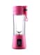 Generic 6-Blade Portable Fruit Juicer 442255_3 Pink/Clear