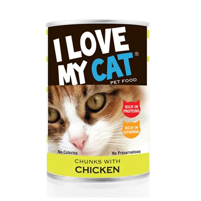 I Love My Cat Chunks With Chicken 400g Online Carrefour Lebanon