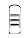 Generic Foldable Step Ladder With Rubber Handgrip White/Black 44Inch