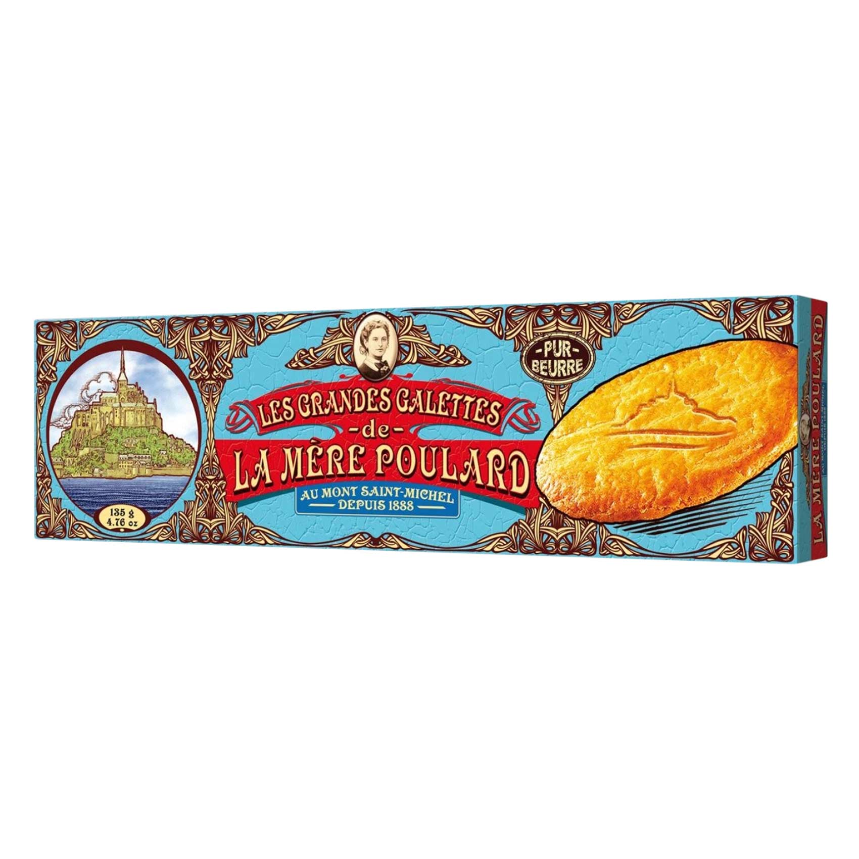 La Mere Poulard French Large Galettes Cookies 135g