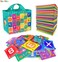 Teytoy Dbhstore Baby Alphabet Cloth Book Toys, Early Learning Shape Colour Recognition Puzzle Toy With Storage Bag, Washable Soft For Over 0 Years
