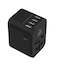 Adonit Universal Adapter PD-4A1C - International Wall Charger AC Plug Adapter w/ 30W Smart Power, 4USB+1USB-C, EU UK USA AUS Plug, for iPhones, iPad Pro/Air smart watch, airpods (Black)