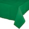 Creative Converting Touch of Color Plastic Table Cover 54-Inch x 108-Inch Size- Emarald Green