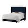 In House Roma Velvet Bed Frame - King - 200x200 cm - Dark Blue