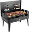 Outdoor Folding Charcoal BBQ Grill, Portable Box Type Barbecue Grill