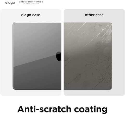 Elago Slim Hard Case Compatible With Macbook Pro 14 Inch M2 Pro / M2 Max (2023) / M1 Pro / M1 Max (2021) Cover Ultra Slim, Full Protection, Access To All Features - Dark Gray