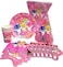 Party Time 37 Pieces Pink Baby Shark Party Sets Disposable Party Tableware - Party Supplies