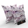 Square Reposa Floral Printed Jute & Cotton Fabric Cushion Cover