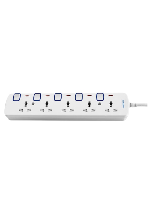 Sonashi 5 Way Extension Socket White SES-1005