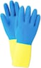 ZALCOON Soft Scrub Neoprene-Coated Household Gloves, 1 Pair Small