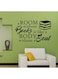 Spoil Your Wall Library Quotes Wall Decals Black 90x50cm