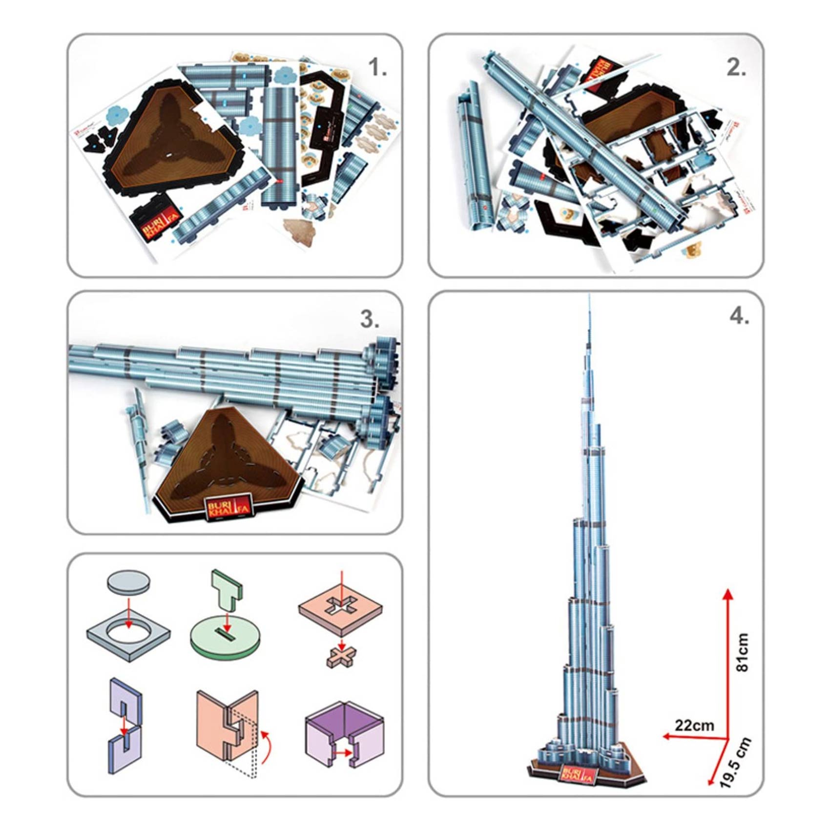 3D PUZZLES BURJ KHALIFA C151H