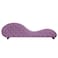 In House Romantic Chaise Longue Luxury And Romantic Design Sofa With Bed Mode Upholstery Pattern Of Velvet Fabric - Light Purple