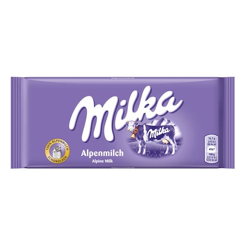 Buy Milka Alpine Milk Chocolate - 100 Gram in Egypt