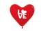 12pcs, 12&quot; Heart Shape Balloon, Fashion Red, Love, Latex Balloons