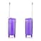 Senator Hard Case Cabin Suitcase Luggage Trolley For Unisex ABS Lightweight Travel Bag with 4 Spinner Wheels KH1065 Highlight Purple