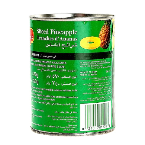 Del Monte Pineapple Slices In Syrup 567g