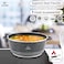 LIFE SMILE Cooking Pot   aluminum Soup Pot With Glass Lid   100% PFOA Free, Fixed Handle   Multi Layer Non-Stick Granite Coating   oven safe &amp; Dishwasher Safe (36CM (13 Liters), Black)