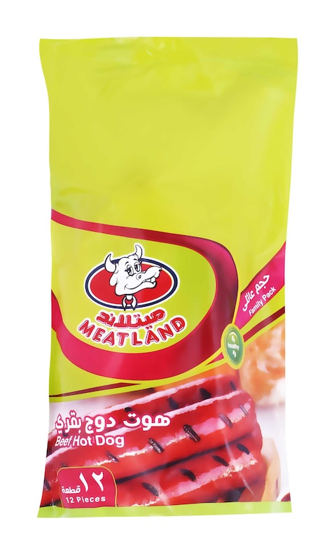 Meatland Beef Hot Dog - 12 Count