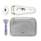 Braun IPL Silk-Expert Pro 5 PL 5117 with Hair Removal System with 3 Extras Precision Head Venus Razor and Premium Pouch For Use On Body And Face 400000 Flashes