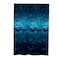 3D Design Printed Shower Curtain Dark Blue 180x180cm