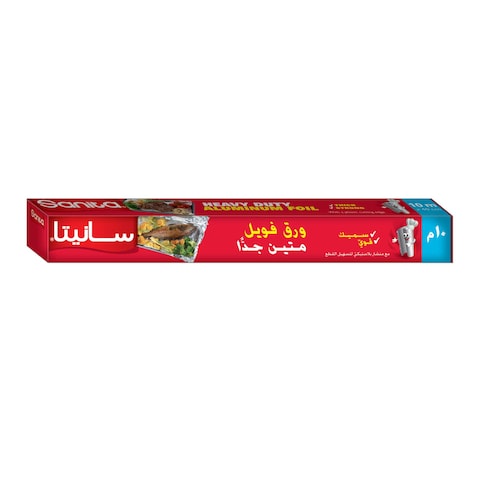 Buy Sanita Aluminum Foil Red Roll - 10 Meter in Egypt