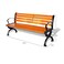 XIANGYU outdoor water proof wood plastic composite park bench with backrest