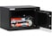 Rubik Digital Safe Box With Key And Pin Code Lock For Home Office Cash Money Jewelry Safety (20x31x20cm) RB20EP - Black