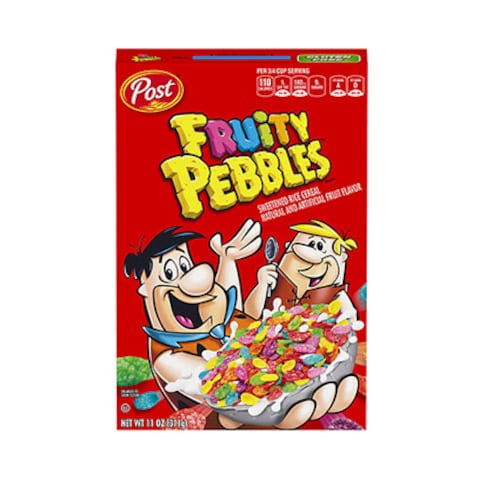 Post Fruity Pebbles Sweetened Rice Cereal 312GR