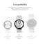 Ringke  - Samsung Galaxy Watch 4 44mm Case-  Slim Series-  Clear + Dark Chrome