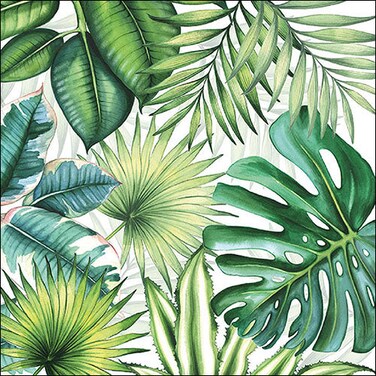 Ambiente Large Tropical Leaves Napkins