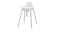 Highchair with tray, white/silver-colour