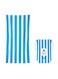 Dock &amp; Bay Beach Towel, Super Absorbent, Quick Dry, Sand Free, Compact &amp; Lightweight, 100% Recycled Materials, Includes bag - Large (160x90cm) - BONDI BLUE