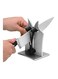 Generic Bavarian Edge Knife Sharpener Silver/Black 120x160x75millimeter
