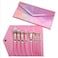 10-Piece Metal Makeup Brush Set Rose Gold
